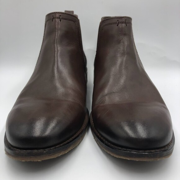 Nunn Bush Men's Brown Leather Ankle Boots Size 8.5 Memory Foam Dual Comfort - Picture 5 of 13